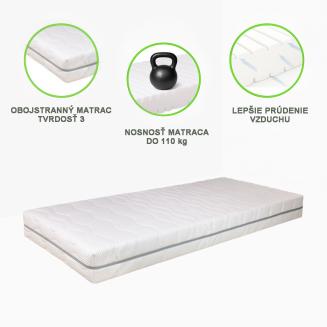 Matrac Luton Soft LUX Silver je pohodln&yacute; ortopedick&yacute; matrac pre deti aj dospel&yacute;ch.