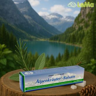 Alpenkr&auml;uter Balsam (200 ml) &ndash; &uacute;ľava pre kĺby a svaly s chladiv&yacute;m &uacute;činkom. Borovica, rozmar&iacute;n, &scaron;alvia, mentol a g&aacute;for.