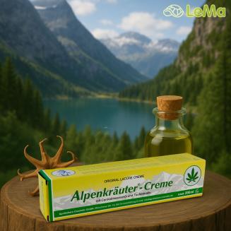 Alpenkr&auml;uter kr&eacute;m s konopn&yacute;m olejom a čertov&yacute;m paz&uacute;rom &ndash; pr&iacute;rodn&yacute; kr&eacute;m na bolesť svalov a kĺbov