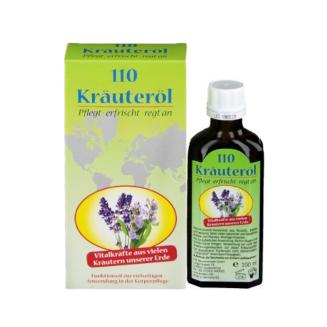 Kr&auml;uter olej 110 - koncentrovan&yacute; bylinn&yacute; olej zo 110 rastrl&iacute;n na mas&aacute;ž, osvieženie, relax&aacute;ciu a starostlivosť o telo i myseľ.