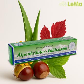 Alpenkr&auml;uter Fu&szlig;balsam &ndash; balzam na unaven&eacute; nohy s paga&scaron;tanom | 200 ml