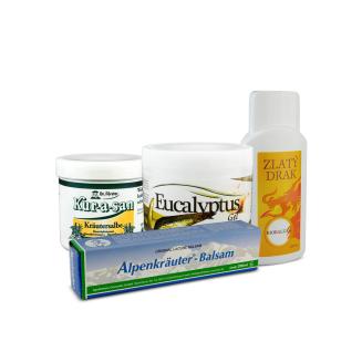 Set pre &scaron;portovcov &ndash; &uacute;činn&aacute; regener&aacute;cia a &uacute;ľava po fyzickej z&aacute;ťaži. &Scaron;tyri osvedčen&eacute; pr&iacute;pravky v jednom v&yacute;hodnom bal&iacute;čku