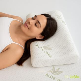 Zdravotn&yacute; ortopedick&yacute; vank&uacute;&scaron; Visco Aloe Vera &ndash; prisp&ocirc;sobiv&aacute; pam&auml;ťov&aacute; pena a poťah Aloe Vera pre regener&aacute;ciu a zdrav&yacute; sp&aacute;nok