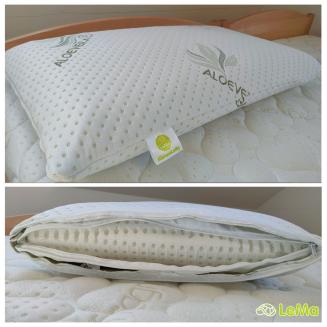 Ortopedick&yacute; vank&uacute;&scaron; Visco Aloe Vera poskytuje oporu krku, uvoľňuje nap&auml;tie a zlep&scaron;uje sp&aacute;nok.