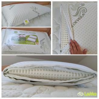 Ortopedick&yacute; vank&uacute;&scaron; Visco Aloe Vera poskytuje oporu krku, uvoľňuje nap&auml;tie a zlep&scaron;uje sp&aacute;nok.