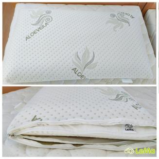 Ortopedick&yacute; vank&uacute;&scaron; Visco Aloe Vera poskytuje oporu krku, uvoľňuje nap&auml;tie a zlep&scaron;uje sp&aacute;nok.