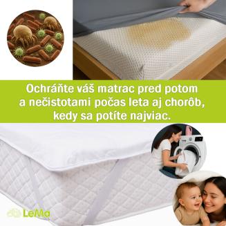 Prateľn&yacute; chr&aacute;nič na matrac LEMA &ndash; čistota, pohodlie a ochrana pred potom a nečistotami.