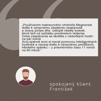 Chr&aacute;nič na matrac Magnerest &ndash; magnetick&aacute; terapia pre pokojn&yacute; a hlbok&yacute; sp&aacute;nok