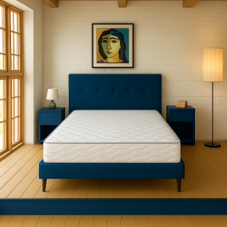 Sp&aacute;lňa pre in&scaron;pir&aacute;ciu s priedu&scaron;n&yacute;m matracom Milano s nosnosťou do 120 kg pre zdrav&yacute; sp&aacute;nok bez prehrievania.