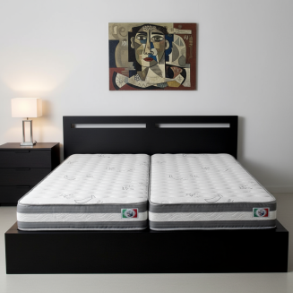 Gemini King &ndash; vysok&yacute; matrac s poťahom LUNA, pam&auml;ťovou penou a 3D odvetr&aacute;van&iacute;m pre svieži a zdrav&yacute; sp&aacute;nok bez kompromisov.