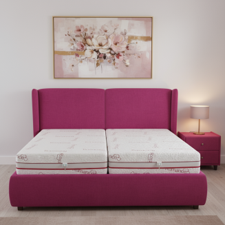 Romance &ndash; luxusn&yacute; ortopedick&yacute; matrac, ktor&yacute; sp&aacute;ja v&ocirc;ňu ruž&iacute;, jemnosť pam&auml;ťovej peny a zdrav&yacute; sp&aacute;nok bez tlaku.