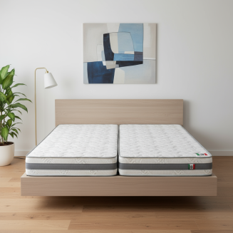 Silver Memo &ndash; slovensk&yacute; ortopedick&yacute; matrac s pam&auml;ťovou penou a poťahom Silver Protect s i&oacute;nmi striebra.