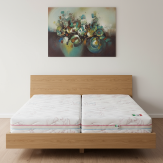 Obojstrann&yacute; matrac Venus King &ndash; ružov&aacute; strana pre ženy, modr&aacute; pre mužov, s jadrom Sonnocell&reg; a bedrovou z&oacute;nou.