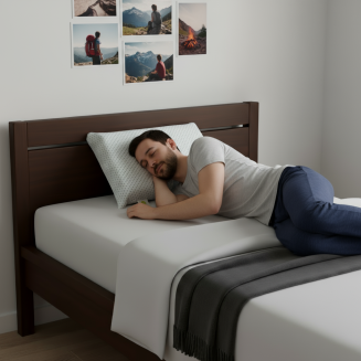 Anatomick&yacute; vank&uacute;&scaron; Alica 35&times;54&times;9 cm &ndash; pre pohodln&yacute; a zdrav&yacute; sp&aacute;nok, vhodn&yacute; pri bolestiach krku a stuhnut&yacute;ch &scaron;ijov&yacute;ch svaloch.