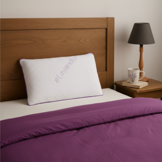 Vank&uacute;&scaron; Lema Levanduľa Hard poskytuj&uacute;ci stabiln&uacute; oporu hlavy a krku počas sp&aacute;nku