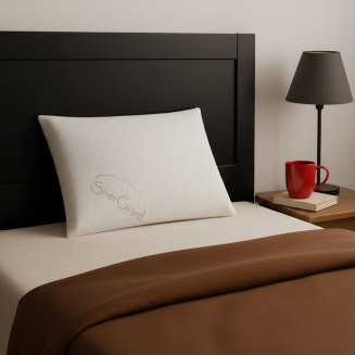 Vank&uacute;&scaron; VENEZIA &ndash; ortopedick&yacute; vank&uacute;&scaron; 40&times;70 cm SILVER poťah