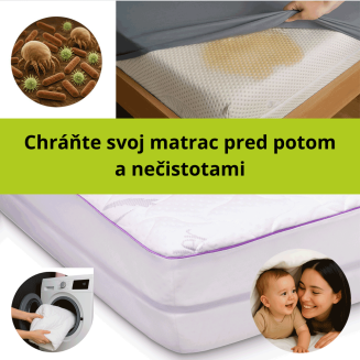 Chr&aacute;nič na matrac LEMA  levanduľa &ndash; pohodlie a ochrana pre zdrav&scaron;&iacute; sp&aacute;nok