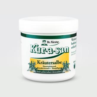 Bylinn&aacute; masť Kur-a-san 250ml. Pre každ&eacute;ho, kto trp&iacute; reumatick&yacute;mi ťažkosťami, v&yacute;ronmi, preťažen&yacute;mi kĺbmi alebo chrbticou.