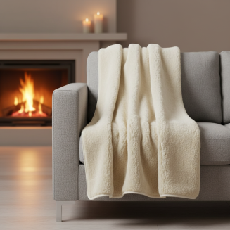 Deka z vlny Merino Natur - 100 % ovčia vlna Merino, priedu&scaron;n&aacute;, hrejiv&aacute; a hypoalerg&eacute;nna deka pre zdrav&yacute; sp&aacute;nok a pohodlie domova.