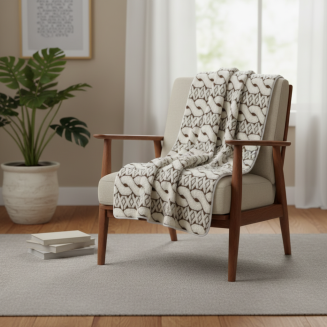 Merino deka Fantasia v interi&eacute;ri &ndash; elegantn&aacute; vlnen&aacute; deka, ktor&aacute; prin&aacute;&scaron;a teplo a &scaron;t&yacute;l do každ&eacute;ho domova.