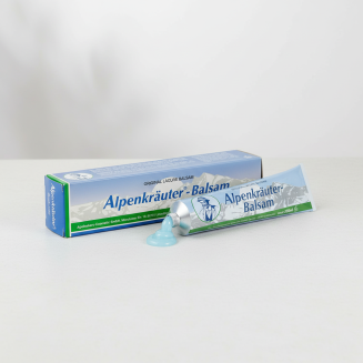 Alpenkr&auml;uter Balsam (200 ml) &ndash; &uacute;ľava pre kĺby a svaly s chladiv&yacute;m &uacute;činkom. Borovica, rozmar&iacute;n, &scaron;alvia, mentol a g&aacute;for.