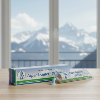 Alpenkr&auml;uter Balsam (200 ml) &ndash; &uacute;ľava pre kĺby a svaly s chladiv&yacute;m &uacute;činkom. Borovica, rozmar&iacute;n, &scaron;alvia, mentol a g&aacute;for.