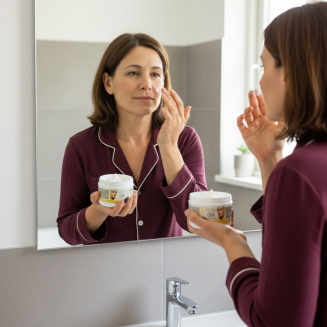 Kr&eacute;m s Q10 &ndash; v&yacute;živa a zjemnenie citlivej pokožky vďaka mandľov&eacute;mu oleju a alanto&iacute;nu