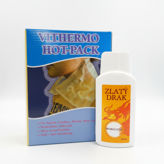 Darčekov&yacute; set s Lavatherm paraf&iacute;nov&yacute;m termoobkladom a biobalzamom Zlat&yacute; drak