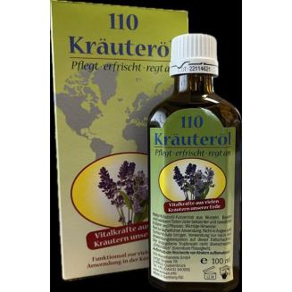 Kr&auml;uter olej 110 &ndash; bylinn&yacute; olej zo 110 rastl&iacute;n | 100 ml
