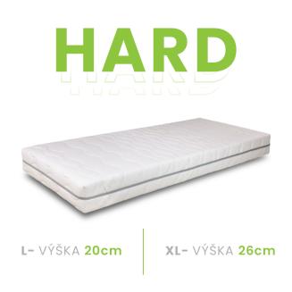 Ortopedick&yacute; matrac Luton HARD LUX dostupn&yacute; vo v&yacute;&scaron;ke 20 cm aj 26 cm.
