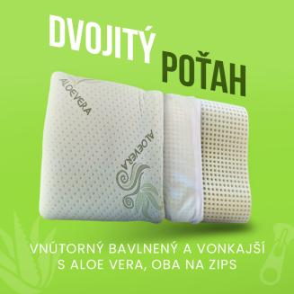 Zdravotn&yacute; anatomicky vank&uacute;&scaron; &ndash; prisp&ocirc;sobiv&aacute; pam&auml;ťov&aacute; pena a poťah Aloe Vera pre regener&aacute;ciu a zdrav&yacute; sp&aacute;nok.