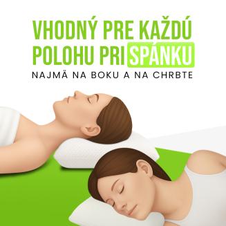 Vank&uacute;&scaron; Visco Aloe Vera &ndash; ortopedick&yacute; 40&times;70&times;12 cm, svieži sp&aacute;nok